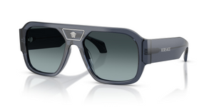 5538V1 - Transparent Dark Blue with Blue Gradient Grey Lenses