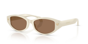 554473 - White Talc with Dark Brown Lenses