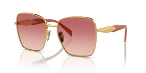 5AK01Z - Gold with Pink Gradient Red Lenses