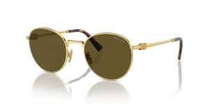5AK09Z - Gold with Dark Brown Lenses