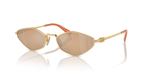 5AK40D - Gold with Light Orange Mirror Silver Lenses
