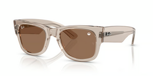 68701A - Transparent Light Brown with Dark Brown Lenses