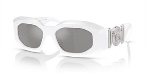 314/6G - White with Light Grey Mirror Silver Lenses