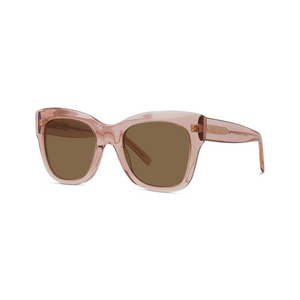72E - Shiny Rose with Brown Normal Lenses