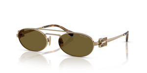7OE09Z - Brass Gold with Dark Brown Lenses