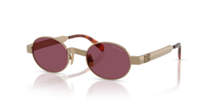 7OE30Y - Brass with Dark Violet Lenses