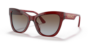 388/89 - Transparent Red with Grey Gradient Brown Lenses