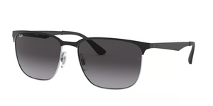 90048G - Black On Silver with Grey Gradient Lenses