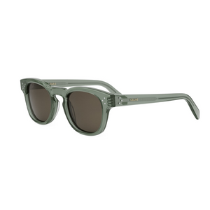 96E - Shiny Green with Brown Lenses