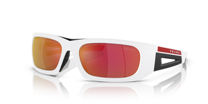 AAI04U - Matte White/Black with Orange Multilayer Tuning Lenses