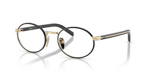 AAV1O1 - Pale Gold/Black with Clear Lenses