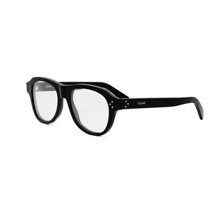 001 - Shiny Black with Clear Lenses
