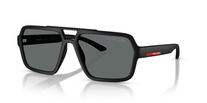 DG002G - Black Rubber with Dark Grey Polarized Lenses