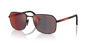 DG008F - Rubber Black with Mirror Grey Lenses