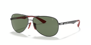 F00171 - Gunmetal with Green Classic Lenses