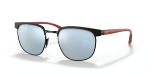 F04130 - Black with Light Green/Silver Lenses