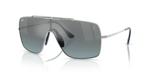 F104Y0 - Silver with Blue Mirror Gradient Silver Lenses