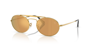 F133W4 - Legend Gold with Light Brown Mirror Gold Lenses