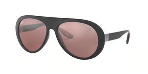 F602H2 - Black with Polarized Silver Lenses