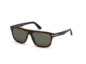 52N - Dark Havana with Green Lenses