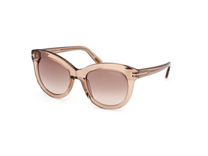45F - Shiny Light Brown with Gradient Brown Lenses
