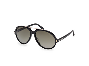 01B - Shiny Black with Gradient Smoke Lenses