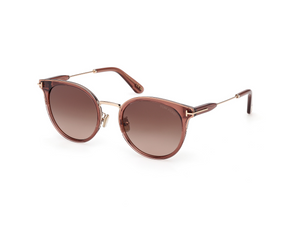 45F - Shiny Light Brown with Gradient Brown Lenses