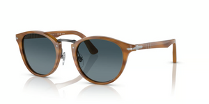 960/S3 - Striped Brown with Polarized Blue Lenses