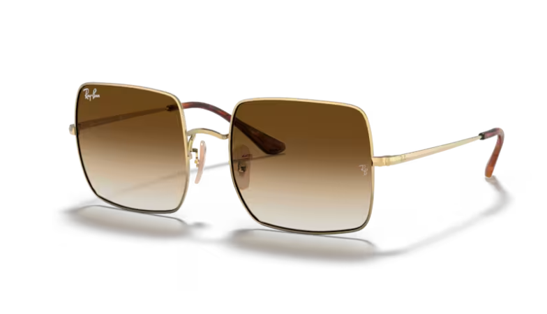 Ray-Ban RB1971 914751 Square Gold Sunglasses