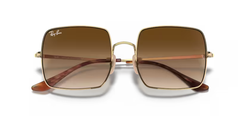 Ray-Ban RB1971 914751 Square Gold Sunglasses