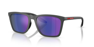 UFK05U - Rubber Grey with Dark Blue Mirror Violet Lenses